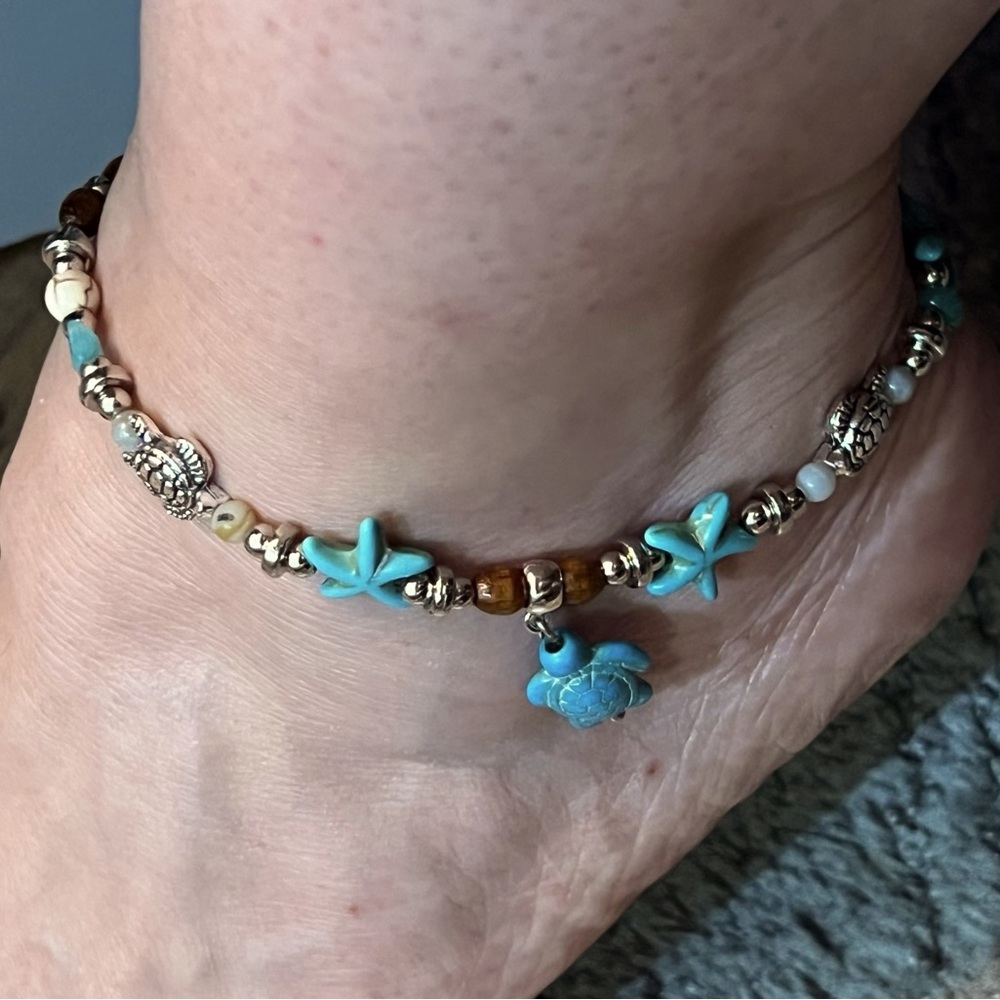 Beach themed anklet